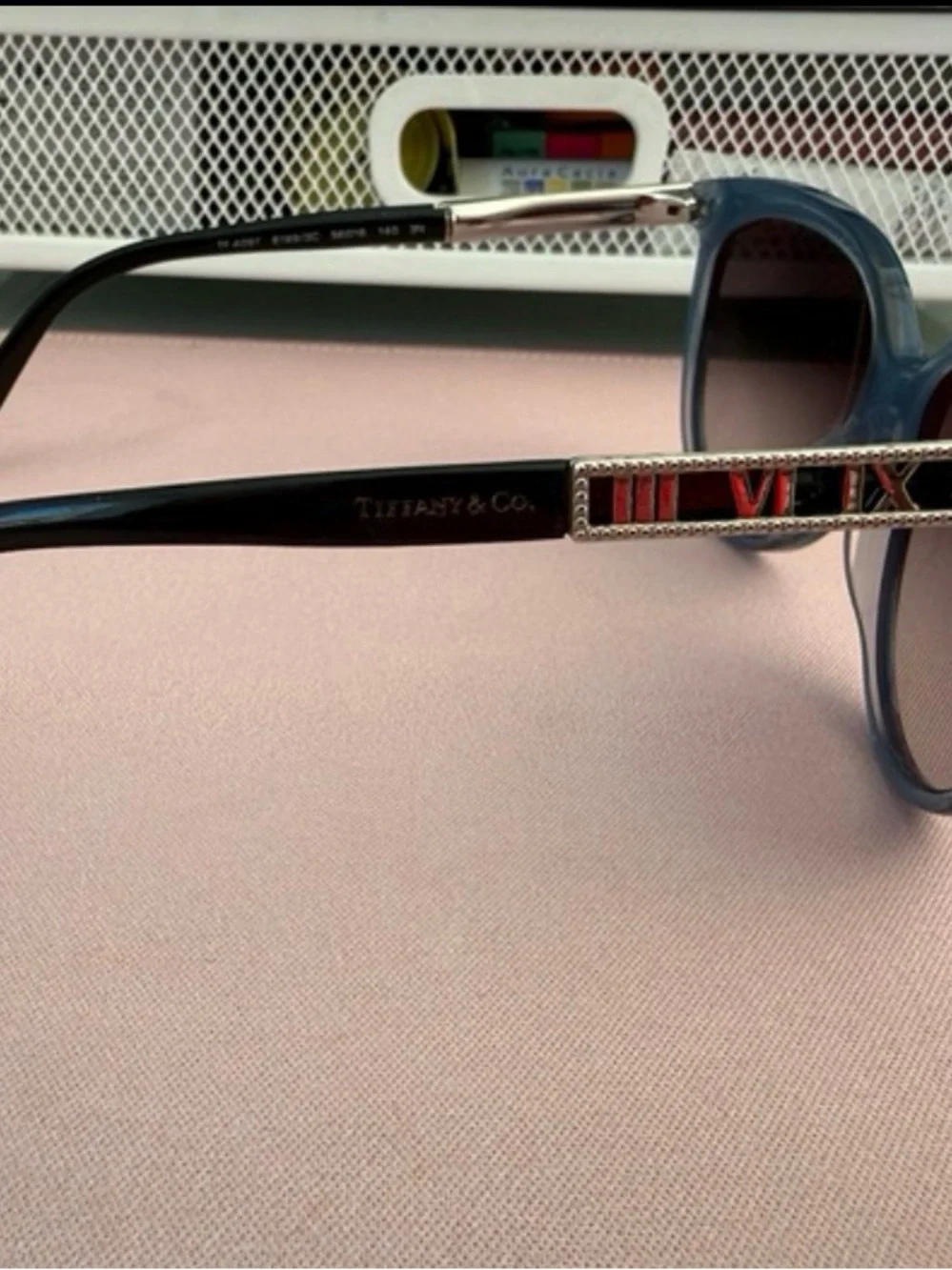 Tiffany woman’s Sunglasses TF 4097 cat eye Blue frame